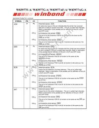 W83977G-A Datasheet Page 20