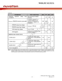 W83L351YCG TR Datasheet Page 15