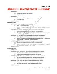 W83L518G Datasheet Page 15