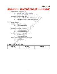 W83L518G Datasheet Page 20