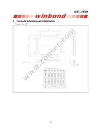 W83L518G Datasheet Page 22