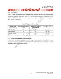 W83L771G Datasheet Page 15