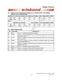 W83L771G Datasheet Page 17