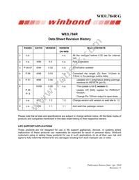 W83L784G Datasheet Page 2