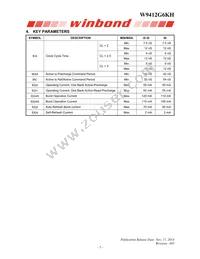 W9412G6KH-4 Datasheet Page 5