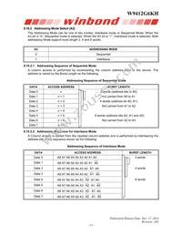 W9412G6KH-4 Datasheet Page 15