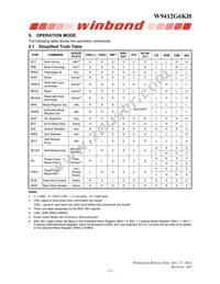 W9412G6KH-4 Datasheet Page 17