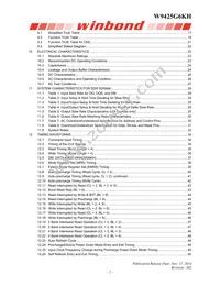 W9425G6KH-4 Datasheet Page 2