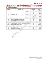 W9425G6KH-4 Datasheet Page 5