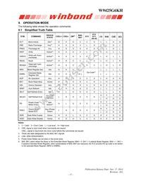 W9425G6KH-4 Datasheet Page 17