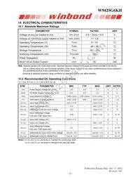 W9425G6KH-4 Datasheet Page 23