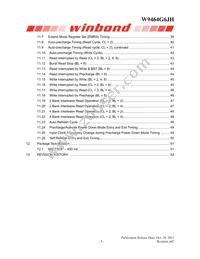 W9464G6JH-5I Datasheet Page 3