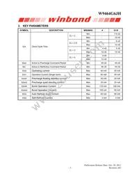 W9464G6JH-5I Datasheet Page 5