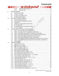W9464G6KH-4 Datasheet Page 2