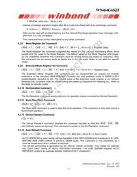 W9464G6KH-4 Datasheet Page 11