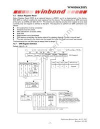 W948D6KBHX5I Datasheet Page 17