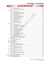 W94AD2KBJX5E Datasheet Page 2