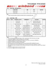 W94AD2KBJX5E Datasheet Page 21