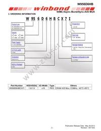 W956D6HBCX7I TR Datasheet Page 2