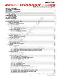 W956D6HBCX7I TR Datasheet Page 3