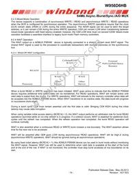 W956D6HBCX7I TR Datasheet Page 14