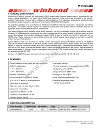 W957D6HBCX7I TR Datasheet Page 3