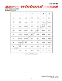 W957D6HBCX7I TR Datasheet Page 4