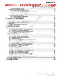 W958D6DBCX7I TR Datasheet Page 4