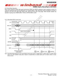 W958D6DBCX7I TR Datasheet Page 11