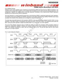 W958D6DBCX7I TR Datasheet Page 21