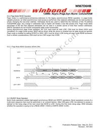 W967D6HBGX7I TR Datasheet Page 13