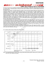 W967D6HBGX7I TR Datasheet Page 16