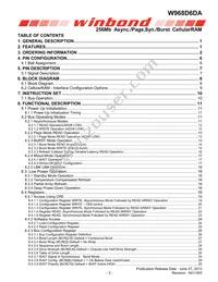 W968D6DAGX7I TR Datasheet Page 3