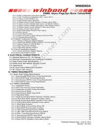 W968D6DAGX7I TR Datasheet Page 4