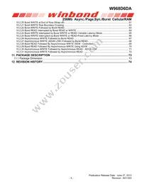 W968D6DAGX7I TR Datasheet Page 5