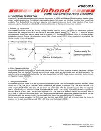 W968D6DAGX7I TR Datasheet Page 11