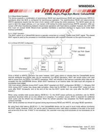 W968D6DAGX7I TR Datasheet Page 17