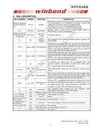 W9712G6KB25I Datasheet Page 7