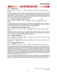 W9712G6KB25I Datasheet Page 21