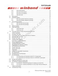 W9725G6JB25I Datasheet Page 2