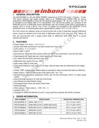 W972GG6KB25I Datasheet Page 4