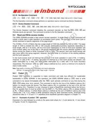 W972GG6KB25I Datasheet Page 23