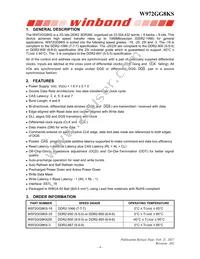 W972GG8KS-25 Datasheet Page 4