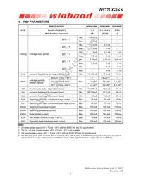 W972GG8KS-25 Datasheet Page 5