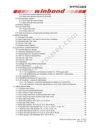 W9751G6KB25I TR Datasheet Page 2