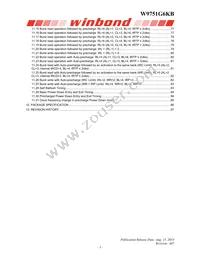 W9751G6KB25I TR Datasheet Page 3