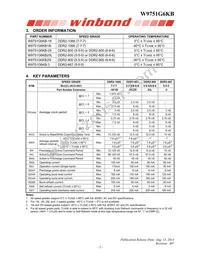 W9751G6KB25I TR Datasheet Page 5