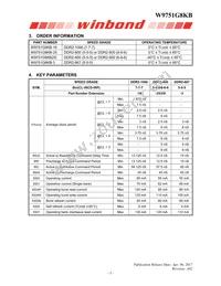 W9751G8KB25I Datasheet Page 5