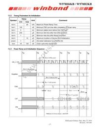 W978H6KBQX2I Datasheet Page 17