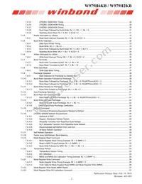 W979H6KBQX2I Datasheet Page 2